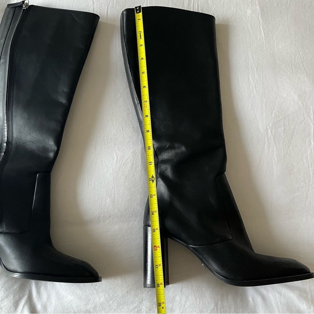 Zara Black Knee-High Boots - Picture 7 of 9